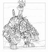 Dozer Deviantart Ork Warhammer 40k Drawings Orks sketch template
