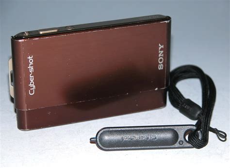 Sony Cyber Shot Dsc T77 10 1mp Digital Camera Brown 7545