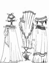 Folklorico Belly sketch template