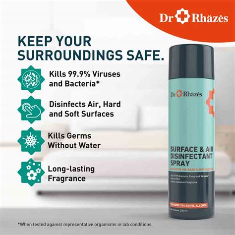 dr rhazes surface air disinfectant spray