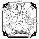 Digimon Mewarnai Malvorlagen Animierte Coloriages Kleurplaten Animaatjes Kleurplaat Malvorlage Bergerak 2066 Tamers Guilmon Takato sketch template