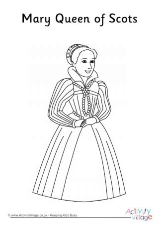 coloring sheet  mary queen  scots coloring pages