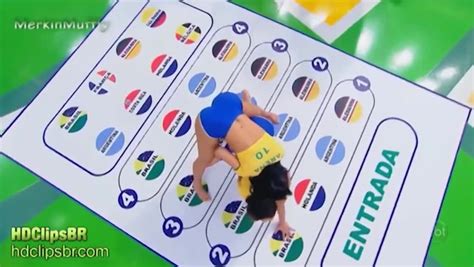 Sexy Brazilian Babe Tv Game Show Has Viewers Heads In A Total Spin