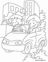 Coloring Drive Car Pages Kids Long Go Lets Cattle Cartoon Bestcoloringpages Getdrawings Drawing Easy Cars sketch template