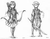 Elven Warriors Meganerid Anime Deviantart Drawings Female Elf sketch template
