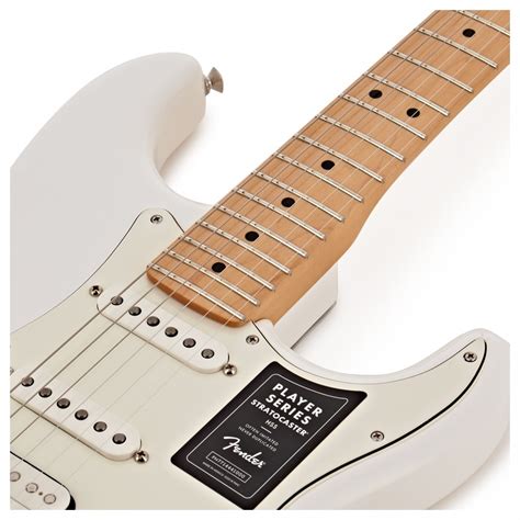 fender player stratocaster hss mn polar white  gearmusic