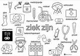 Dokter Ziek Doelman Woorden Knutselen Peuter Downloaden Uitprinten sketch template