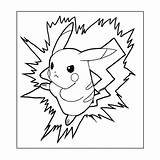 Pokemon Coloring Pikachu Pages Starter Ash Color Getcolorings Rocks Print Pokémon sketch template
