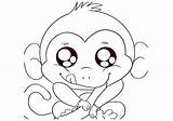 Coloring Pages Monkeys Printable Via sketch template