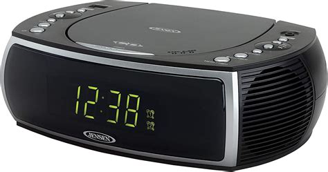 jensen jcr  modern home cd tabletop stereo clock digital amfm radio