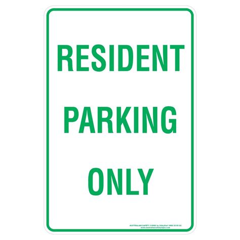 resident parking  discount safety signs  zealand