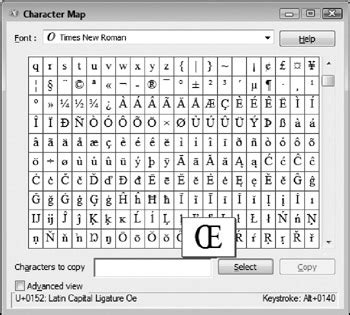 special characters  character map windows vista