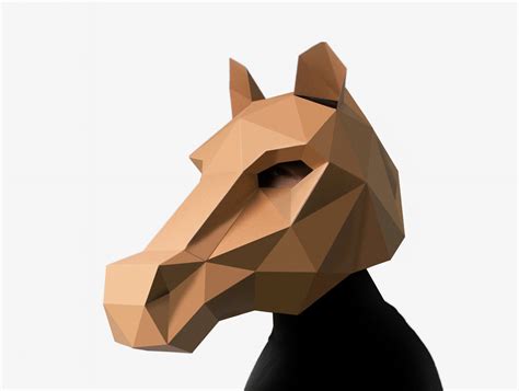 horse diy paper mask template lapa studios