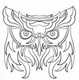 Coloring Abstract Owl Pages Animals Color Printable Supercoloring Colouring Animal Book sketch template