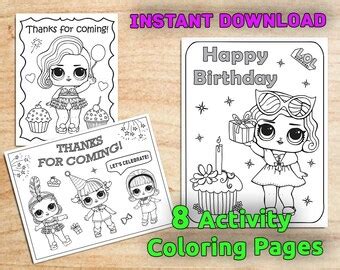 doll coloring pages etsy