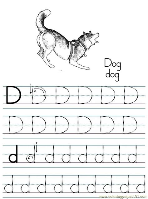 coloring pages alphabet abc letter  dog coloring pages