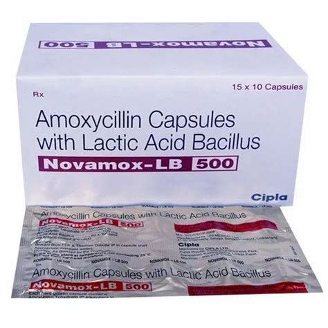 Novamox Lb Amoxycillin Capsules With Lactic Acid Bacillus Manufacturer