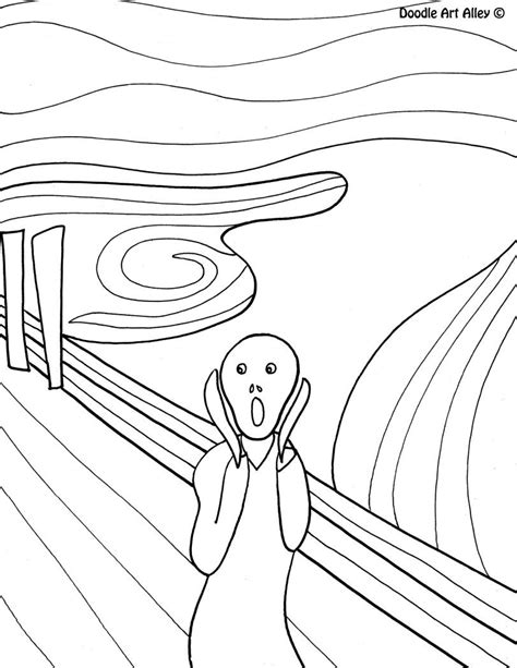 scream coloring pages coloring home
