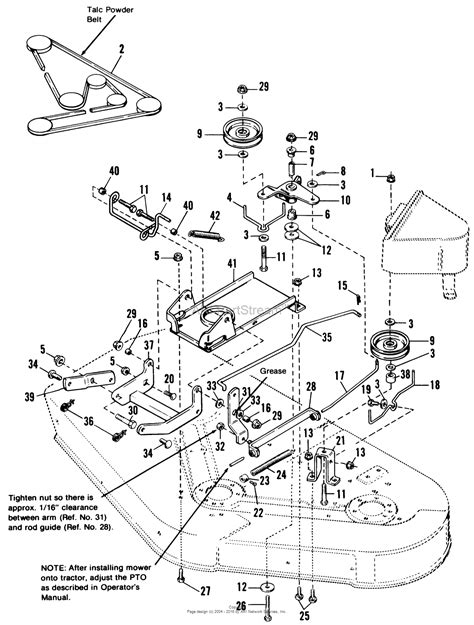 craftsman   mower deck belt diagram