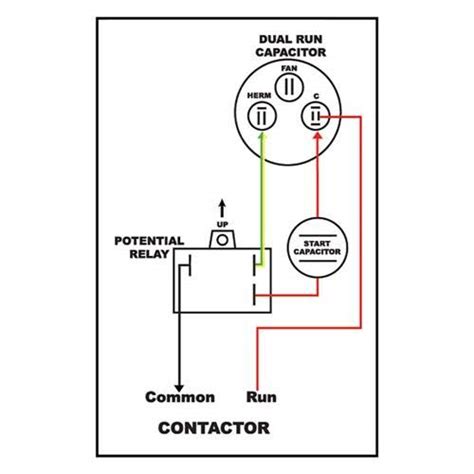 start capacitor wiring diagram capacitor start run capacitor wiring diagram   mm  rca
