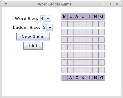 random thoughts word ladder puzzle game  puzzle solver