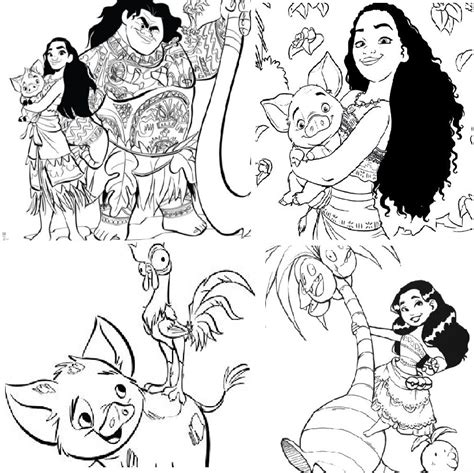 coloring pages  kids  adults   moana considered   model