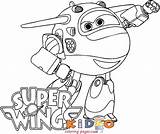 Coloring Wings Super Jett Pages Printable sketch template