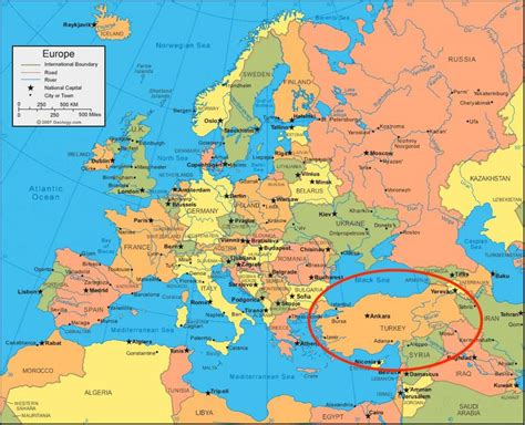 turkije kaart europa kaart van turkije europa west azie azie