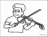 Violin Playing Violinist Loring Plying Violine Abcteach Cliparting Designlooter sketch template