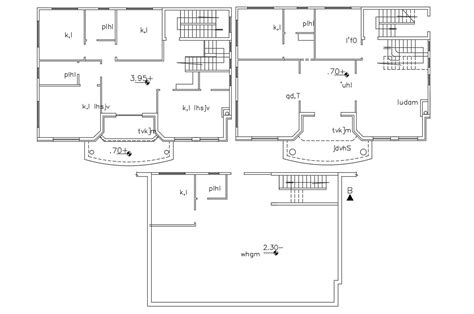 storey house floor plan dwg   floorplansclick