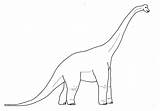 Brachiosaurus Coloring Dinosaurs Dinosaures sketch template