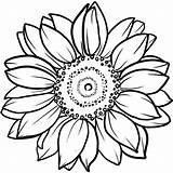 Coloring Pages Sunflower Flower Tattoo Drawing Easy Inkbox Drawings Printable Color Stencil Tattoos Florecer Stencils Book Choose Board Sold sketch template