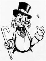Scrooge Mcduck Coin sketch template