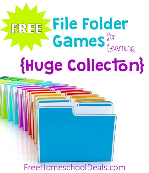 file folder games  homeschool learning  fun huge collection