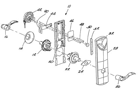 patent  interconnected lock  remote locking mechanism google patents