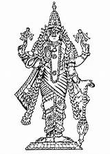 Vishnu Coloring Large Pages Edupics sketch template