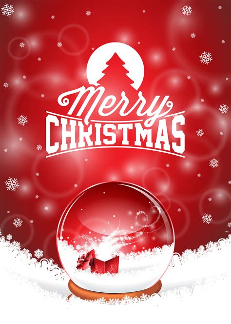 vector merry christmas holiday illustration  typographic design