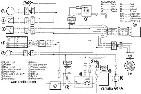 yamaha  electric wiring diagram   yamaha ge wiring diagram yamaha ydra golf cart