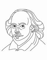 Shakespeare William Coloring Pages Drawing Hamlet Printable Color Getdrawings Getcolorings Kids Sketch Print Template Templates sketch template