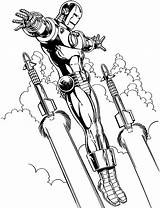 Flying Iron Man Coloring Pages Getcolorings sketch template