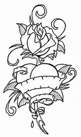 Tattoos Outlines Roseheart Gangster Vikingtattoo Adley Mehr sketch template