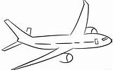 Airplane Simple Drawing Kids Clipartmag Airplanes Coloring sketch template