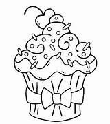 Coloring Cupcake Pages Cute Getcolorings sketch template