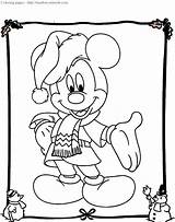 Mickey Coloring Mouse Christmas Pages Timeless Miracle sketch template