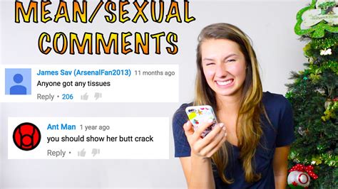 Reading Mean Sexual Comments Youtube