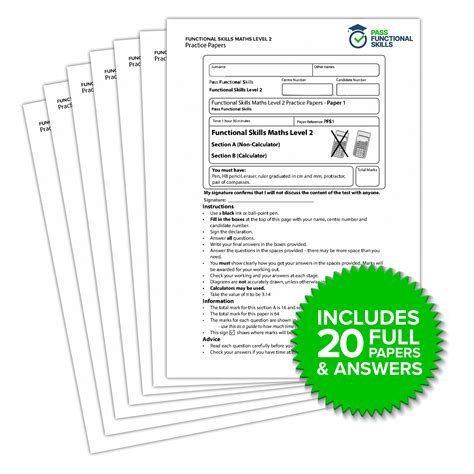 functional skills maths level   papers pass functional skills