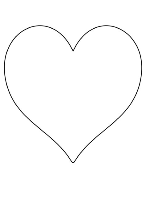 valentine heart template printable doctemplates