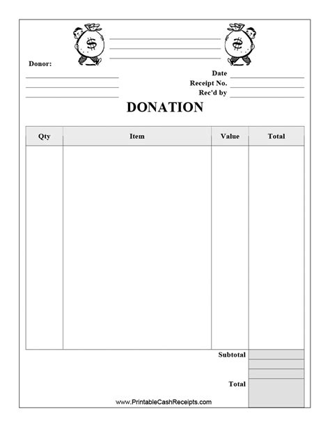 donation receipt templates letters goodwill  profit  donation