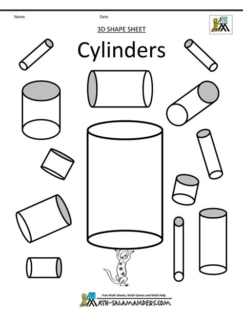 shapes coloring pages