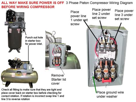 single phase  volt air compressor wiring diagram